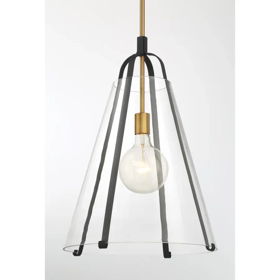 Paxos 15.5" 1-Light Pendant in Legacy Brass - Image 4