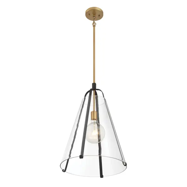 Paxos 15.5" 1-Light Pendant in Legacy Brass - Image 5