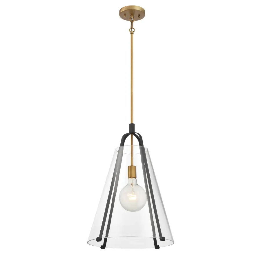 Paxos 15.5" 1-Light Pendant in Legacy Brass - Image 7