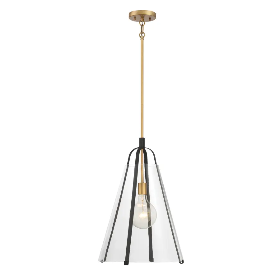 Paxos 15.5" 1-Light Pendant in Legacy Brass - Image 8