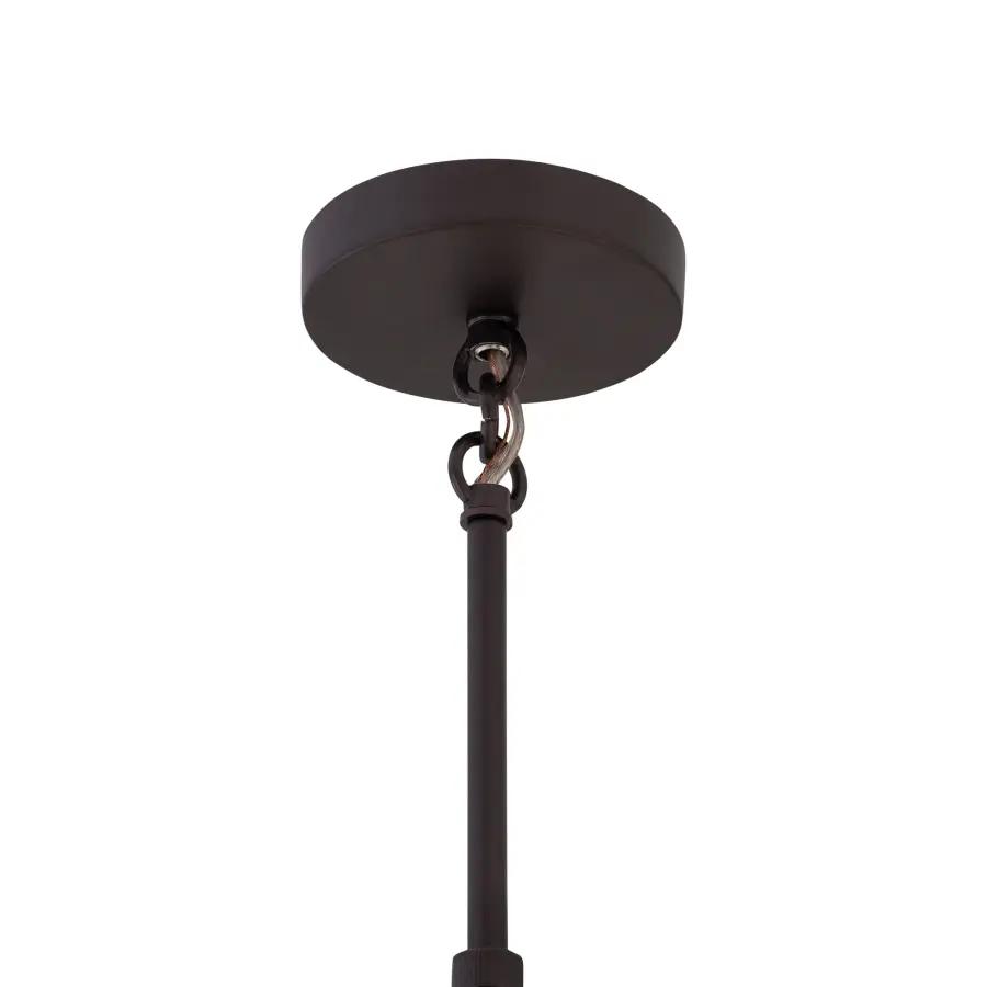 Fenric 13.75" 1-Light Pendant in Dark Bronze and Legacy Brass - Image 4