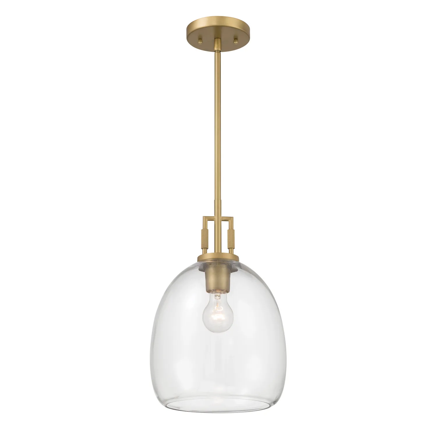 Orbis One Light Mini Pendant in Legacy Brass