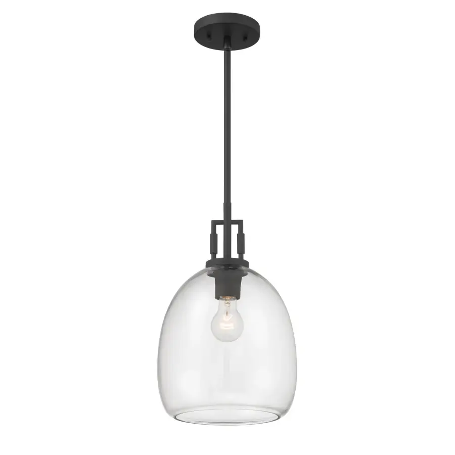 Orbis 10" Mini Pendant in Dark Matte Black - Image 1