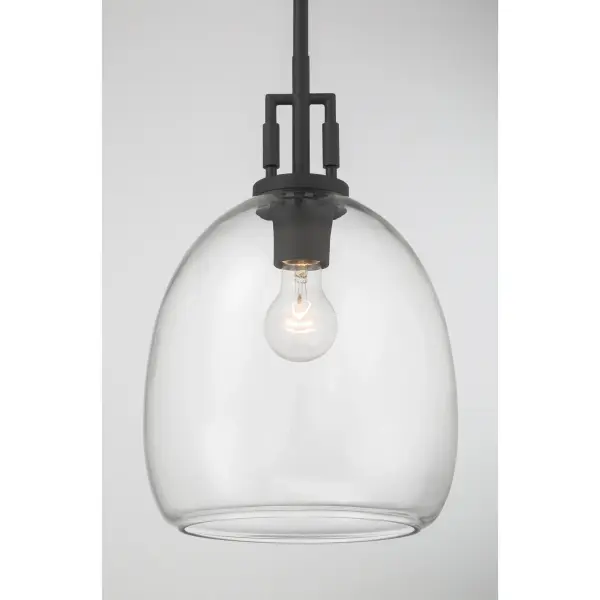 Orbis 10" Mini Pendant in Dark Matte Black - Image 6