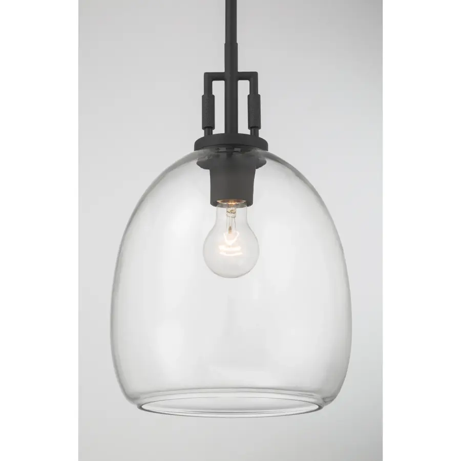 Orbis 10" Mini Pendant in Dark Matte Black - Image 6