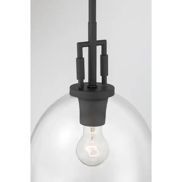 Orbis 10" Mini Pendant in Dark Matte Black - Image 7