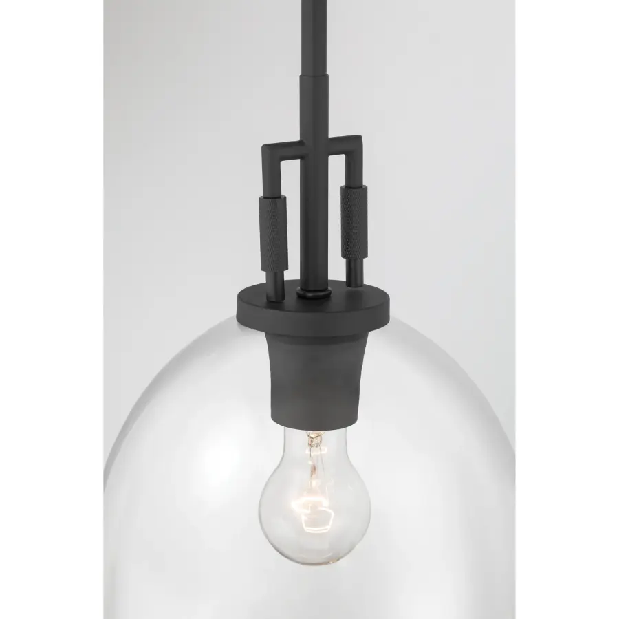 Orbis 10" Mini Pendant in Dark Matte Black - Image 7