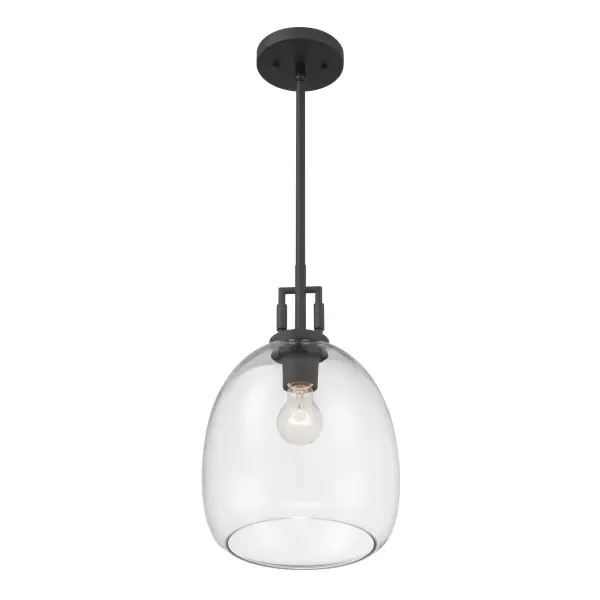 Orbis 10" Mini Pendant in Dark Matte Black - Image 8