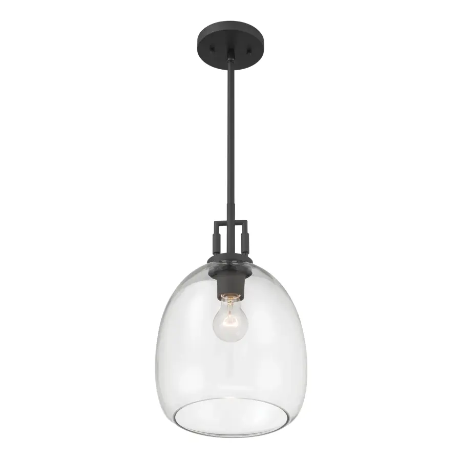 Orbis 10" Mini Pendant in Dark Matte Black - Image 8