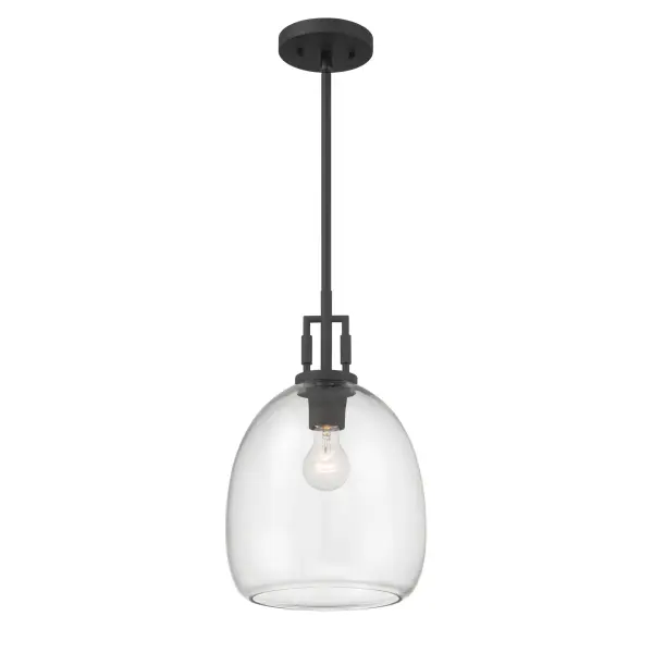 Orbis 10" Mini Pendant in Dark Matte Black - Image 9