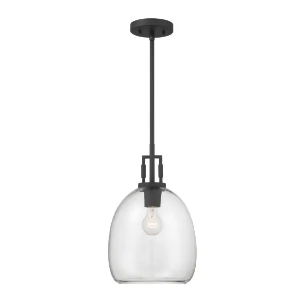 Orbis 10" Mini Pendant in Dark Matte Black - Image 10