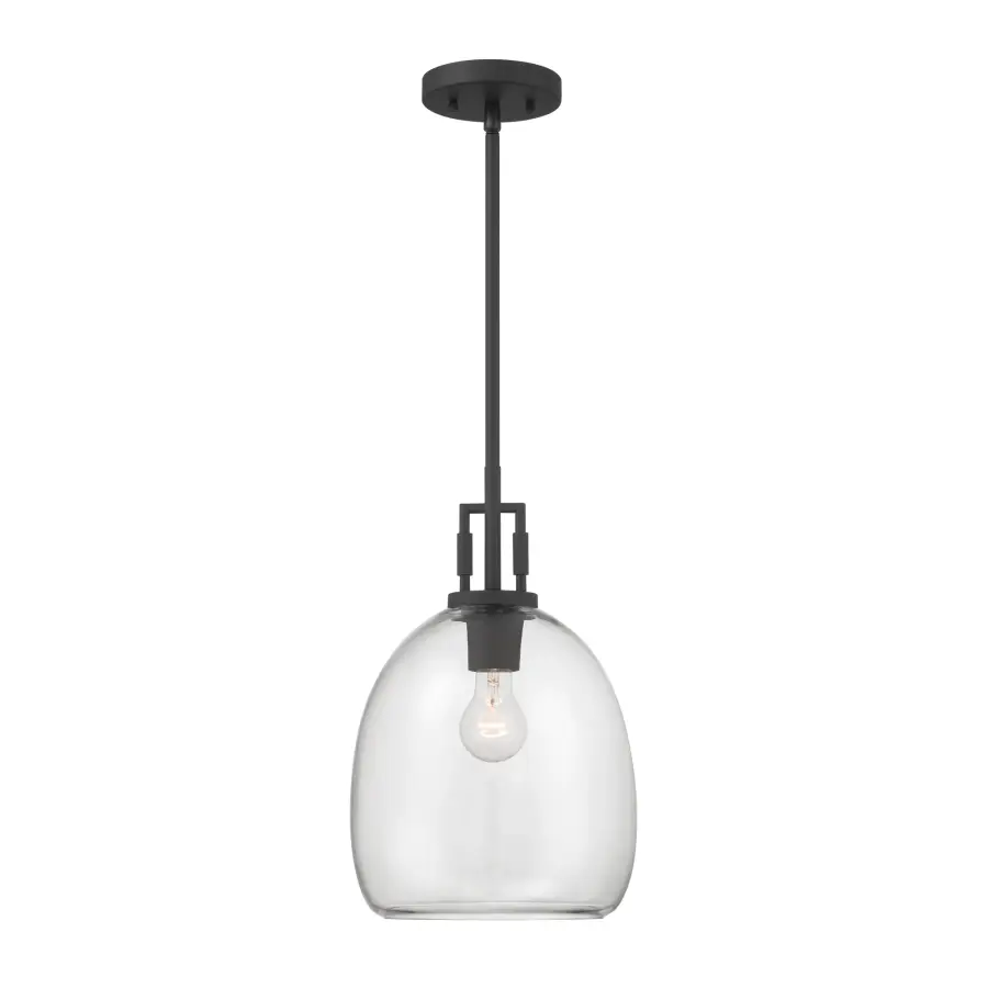Orbis 10" Mini Pendant in Dark Matte Black - Image 10