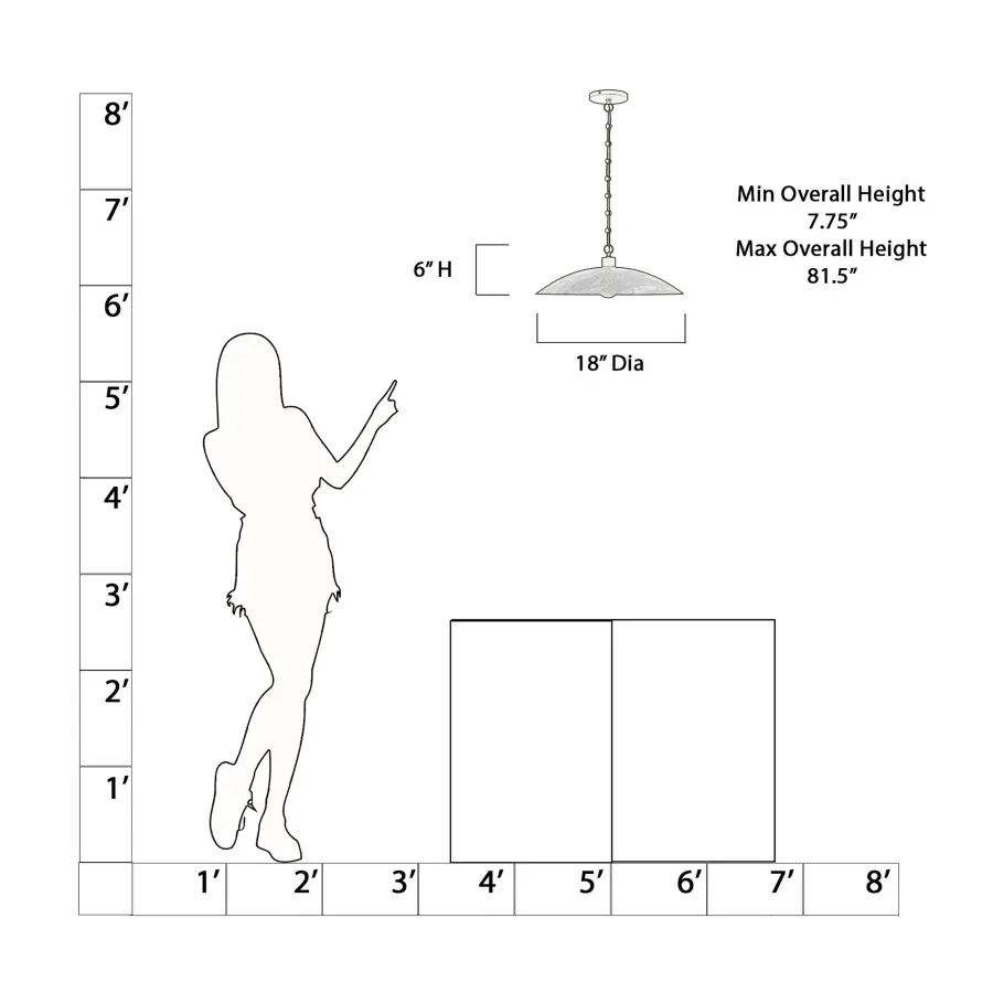 Derby 18.5" 1-Light Pendant - Image 2