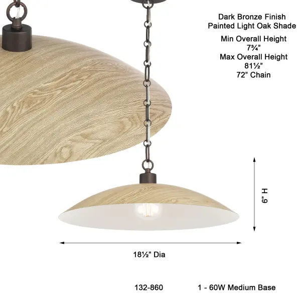 Derby 18.5" 1-Light Pendant - Image 3