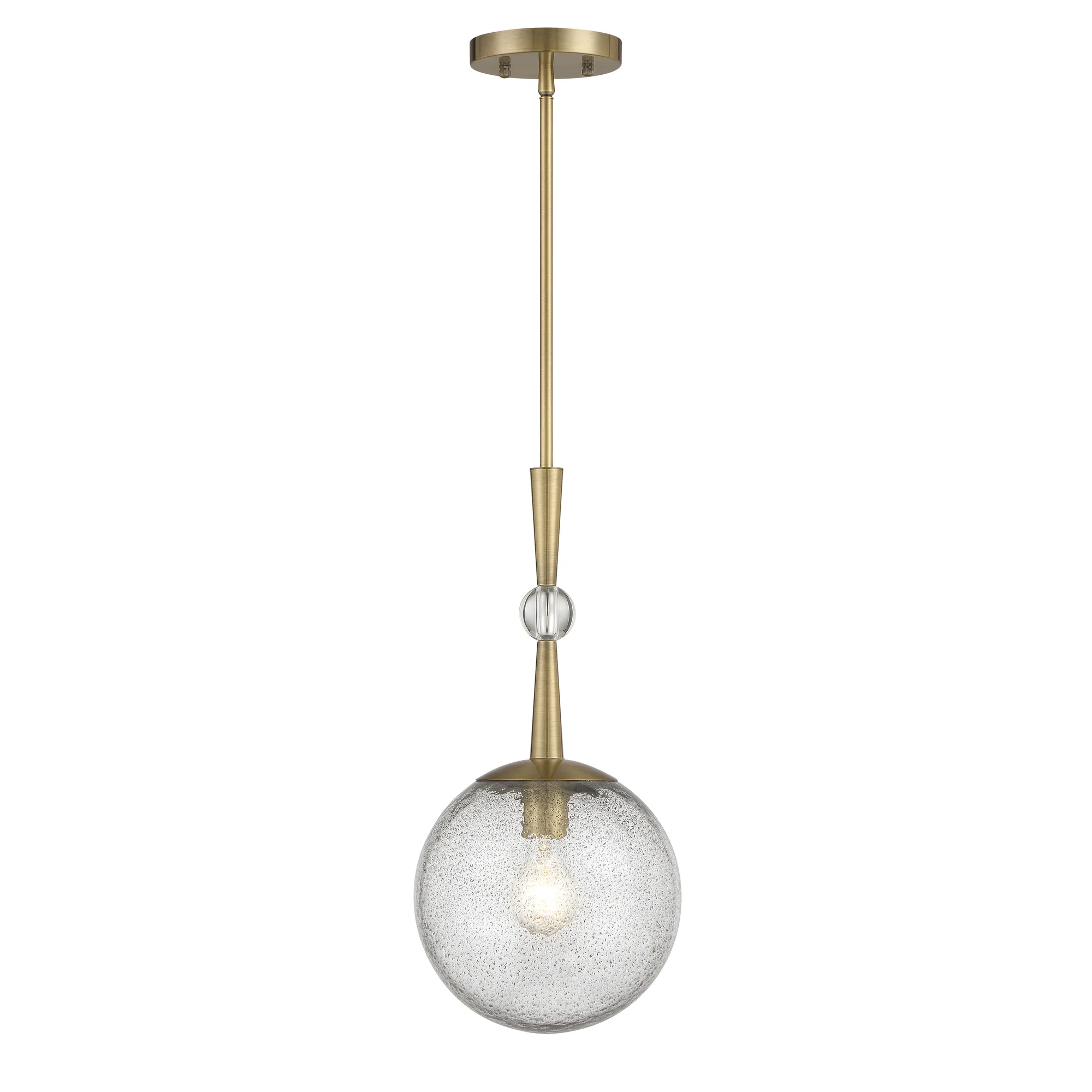 Populuxe 19" Mini Pendant with Volcanic Glass