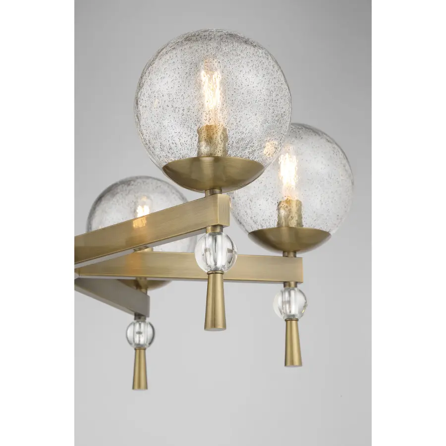 Populuxe 6-Light Chandelier in Oxidized Aged Brass - Image 2