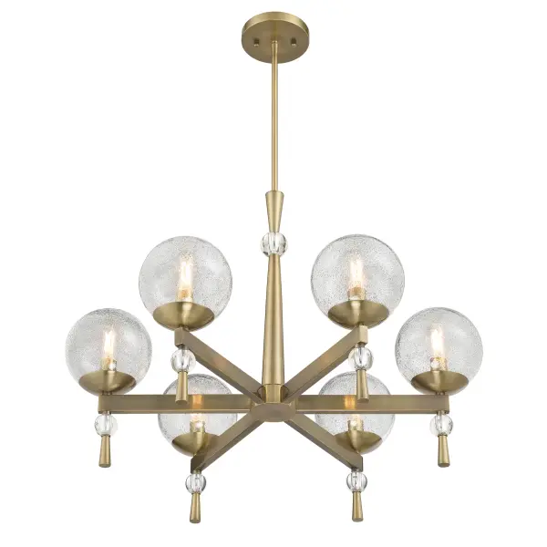 Populuxe 6-Light Chandelier in Oxidized Aged Brass - Image 3