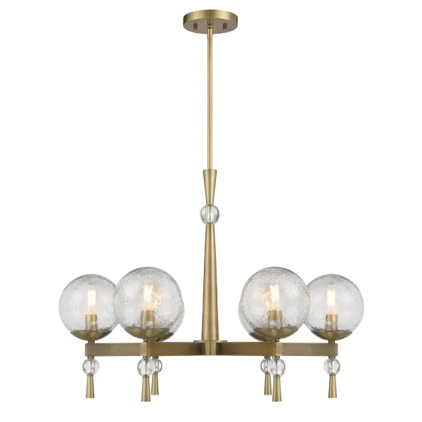 Populuxe 6-Light Chandelier in Oxidized Aged Brass - Image 5