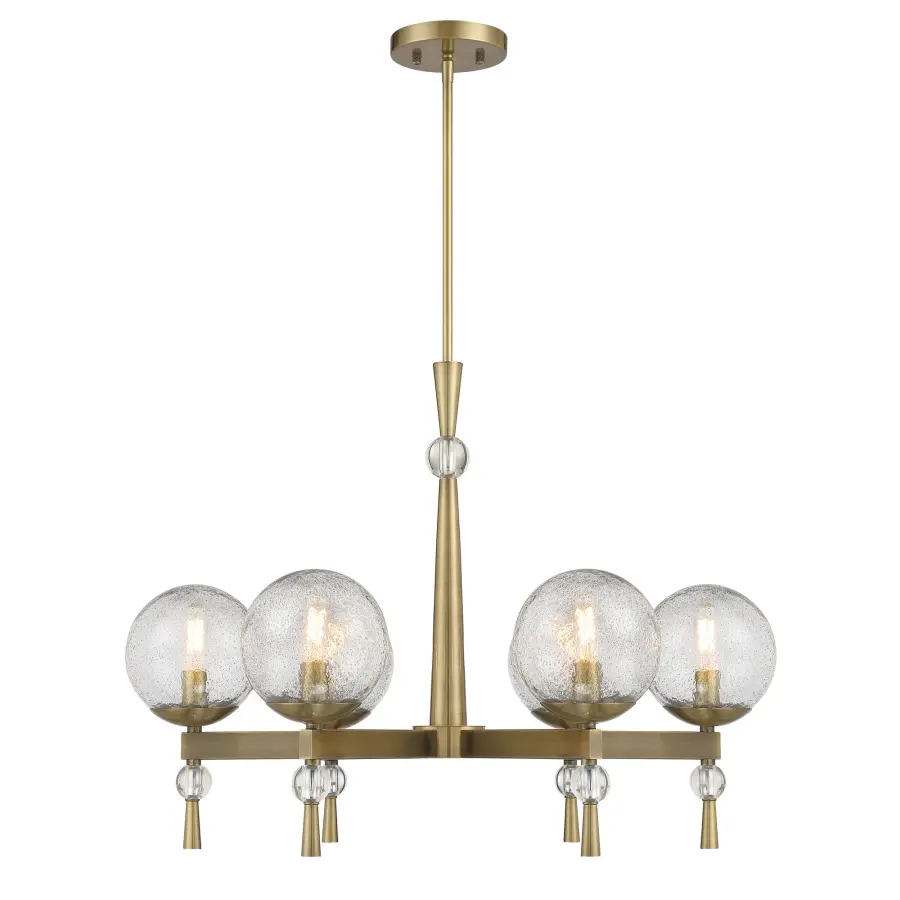 Populuxe 6-Light Chandelier in Oxidized Aged Brass - Image 5