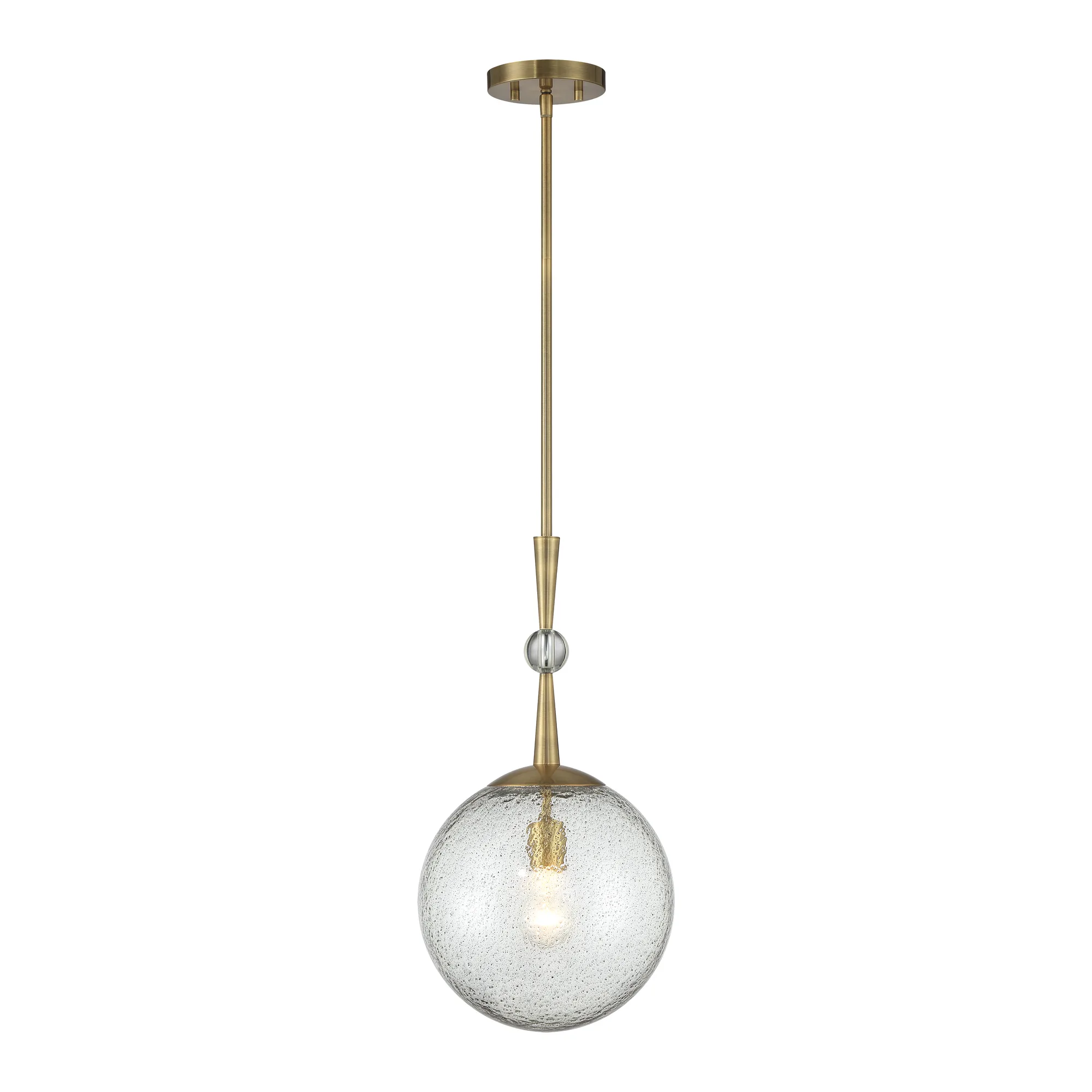 Populuxe 21" Mini Pendant in Oxidized Aged Brass