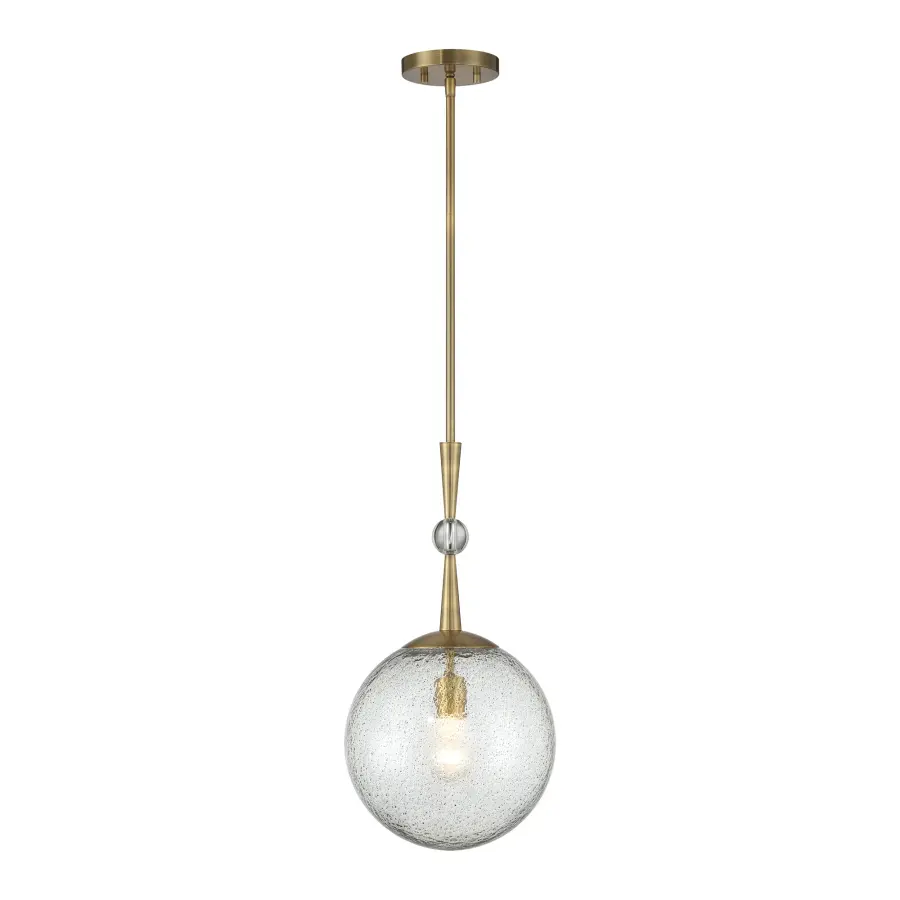 Populuxe 21" Mini Pendant in Oxidized Aged Brass - Image 1