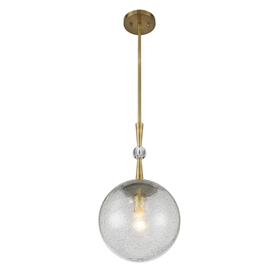 Populuxe 21" Mini Pendant in Oxidized Aged Brass - Image 4