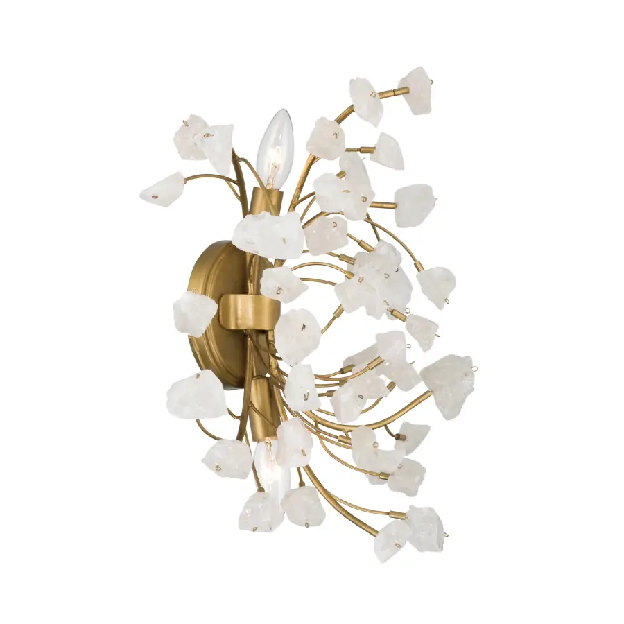 Ramus 2-Light Wall Sconce with Crystalline Quartz - Image 7