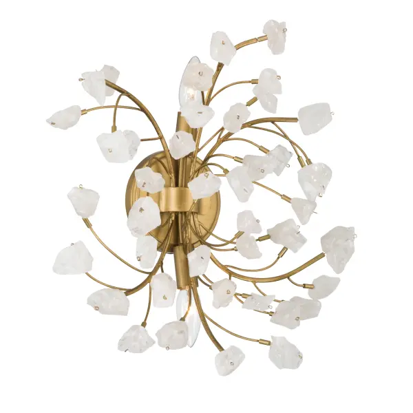Ramus 2-Light Wall Sconce with Crystalline Quartz - Image 8