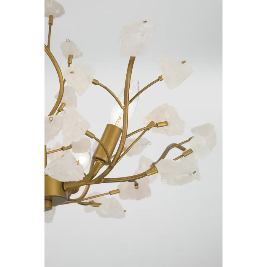 Ramus 22" 4-Light Semi-Flush Mount in Legacy Brass - Image 5