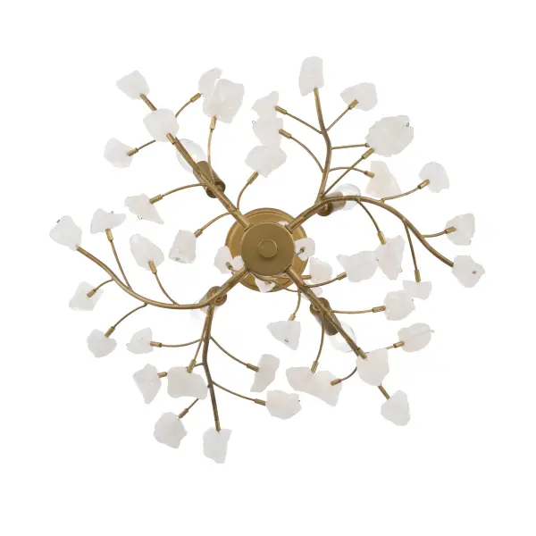 Ramus 22" 4-Light Semi-Flush Mount in Legacy Brass - Image 6