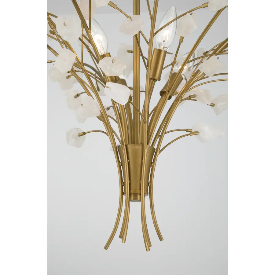 Ramus 30.5" 4-Light Chandelier in Legacy Brass - Image 6