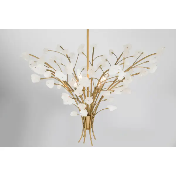 Ramus 30.5" 4-Light Chandelier in Legacy Brass - Image 8