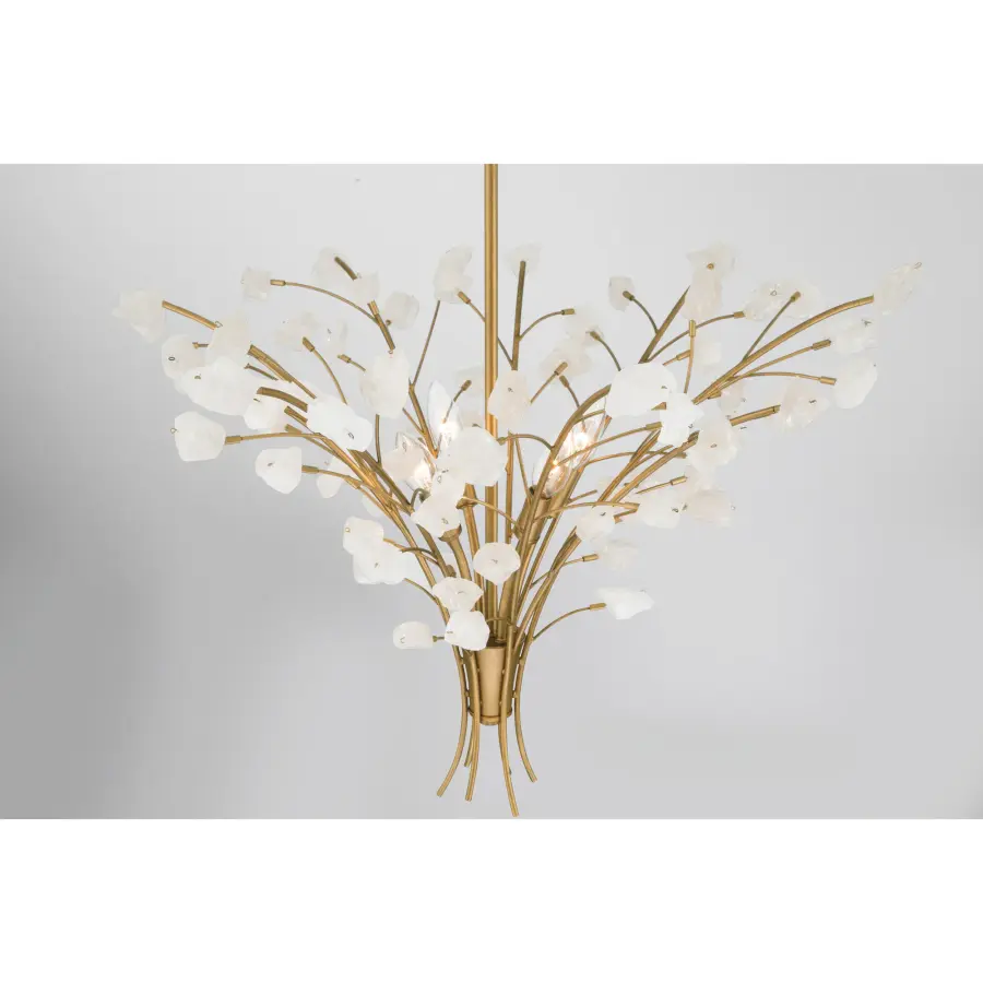 Ramus 30.5" 4-Light Chandelier in Legacy Brass - Image 8