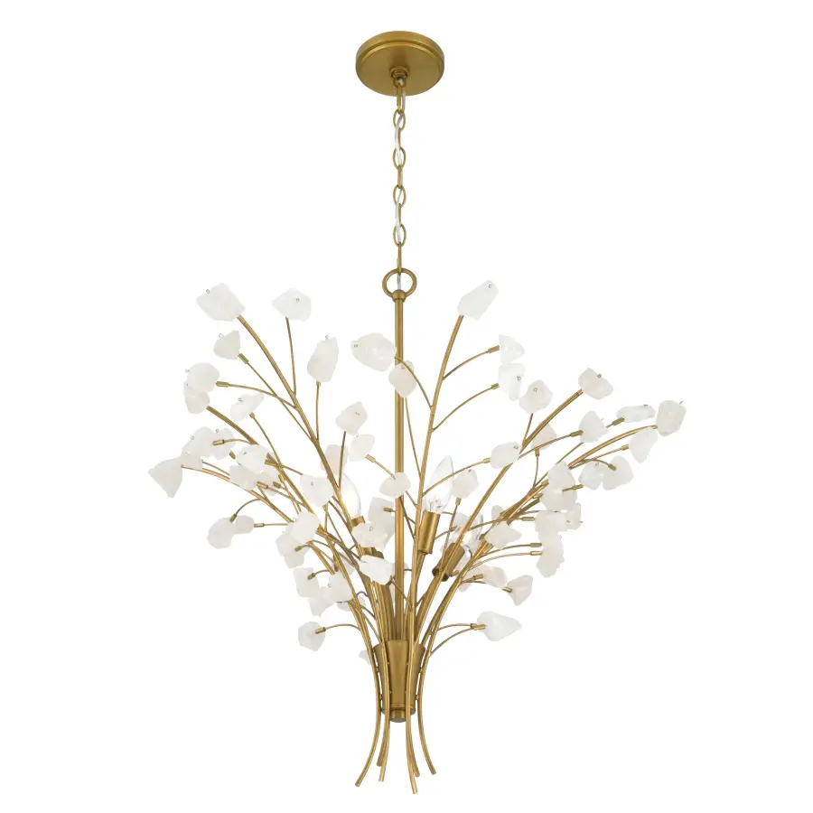 Ramus 30.5" 4-Light Chandelier in Legacy Brass - Image 9