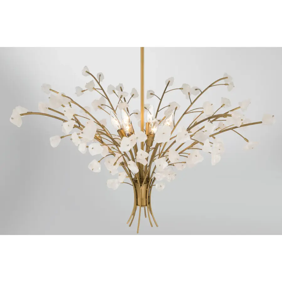 Ramus 36" 6-Light Chandelier in Legacy Brass - Image 7
