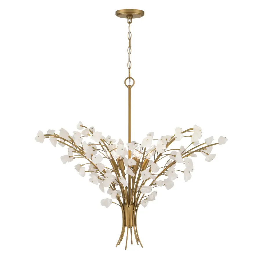 Ramus 36" 6-Light Chandelier in Legacy Brass - Image 10