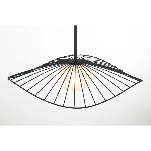 Langley 24" 1-Light Pendant in Dark Matte Black - Image 11