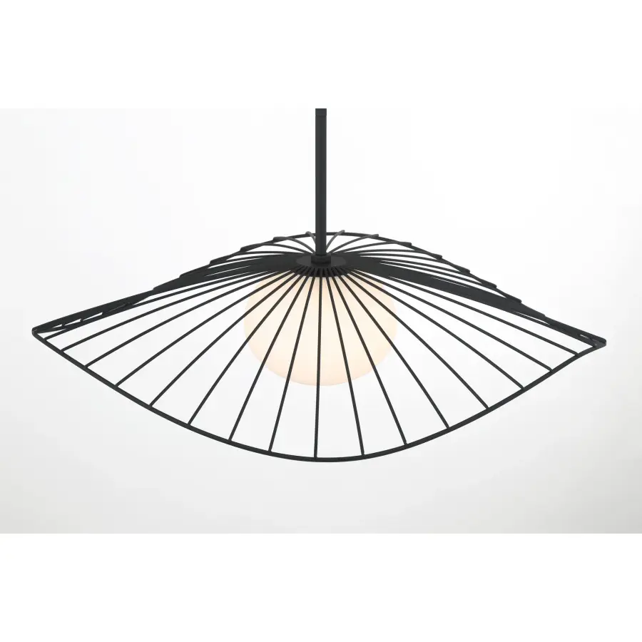 Langley 24" 1-Light Pendant in Dark Matte Black - Image 11