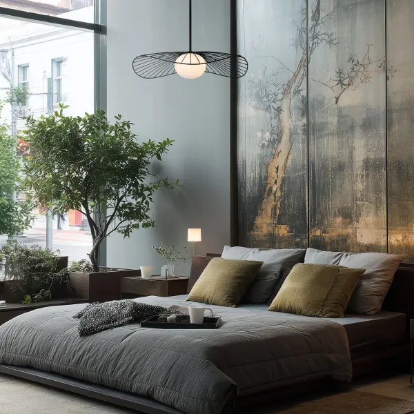 Langley 24" 1-Light Pendant in Dark Matte Black - Image 4