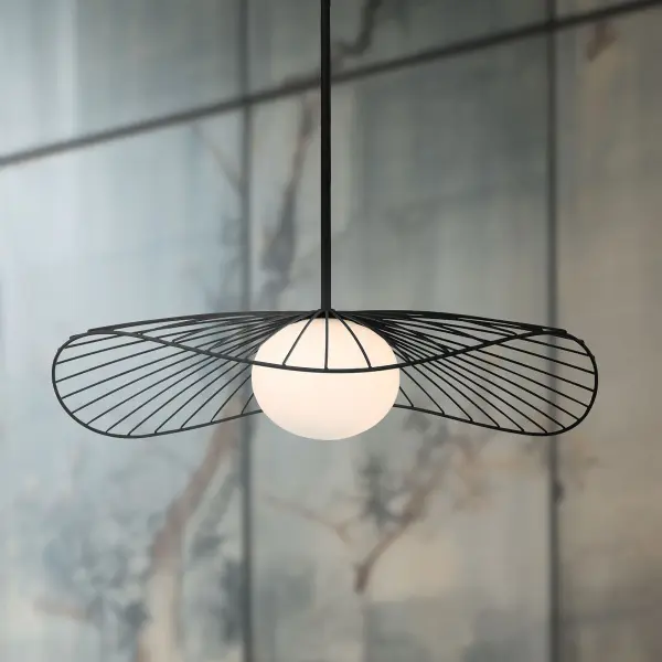 Langley 24" 1-Light Pendant in Dark Matte Black - Image 5