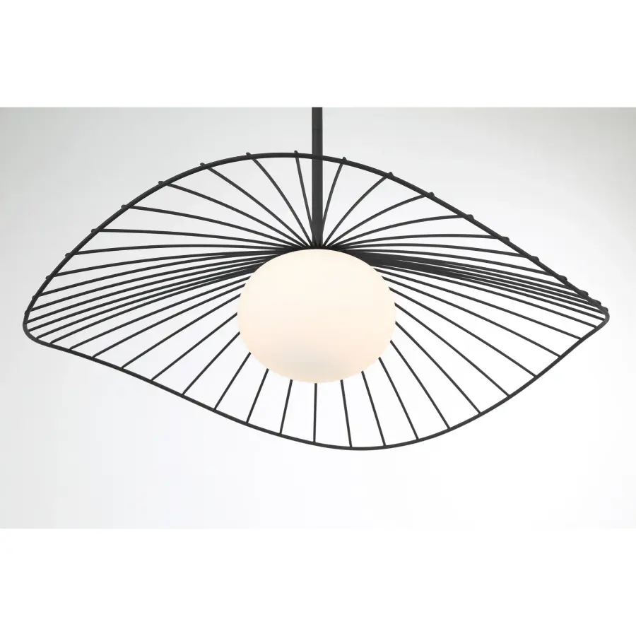 Langley 24" 1-Light Pendant in Dark Matte Black - Image 9