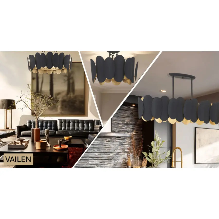 Vailen 48" 10-Light Island Chandelier - Image 3