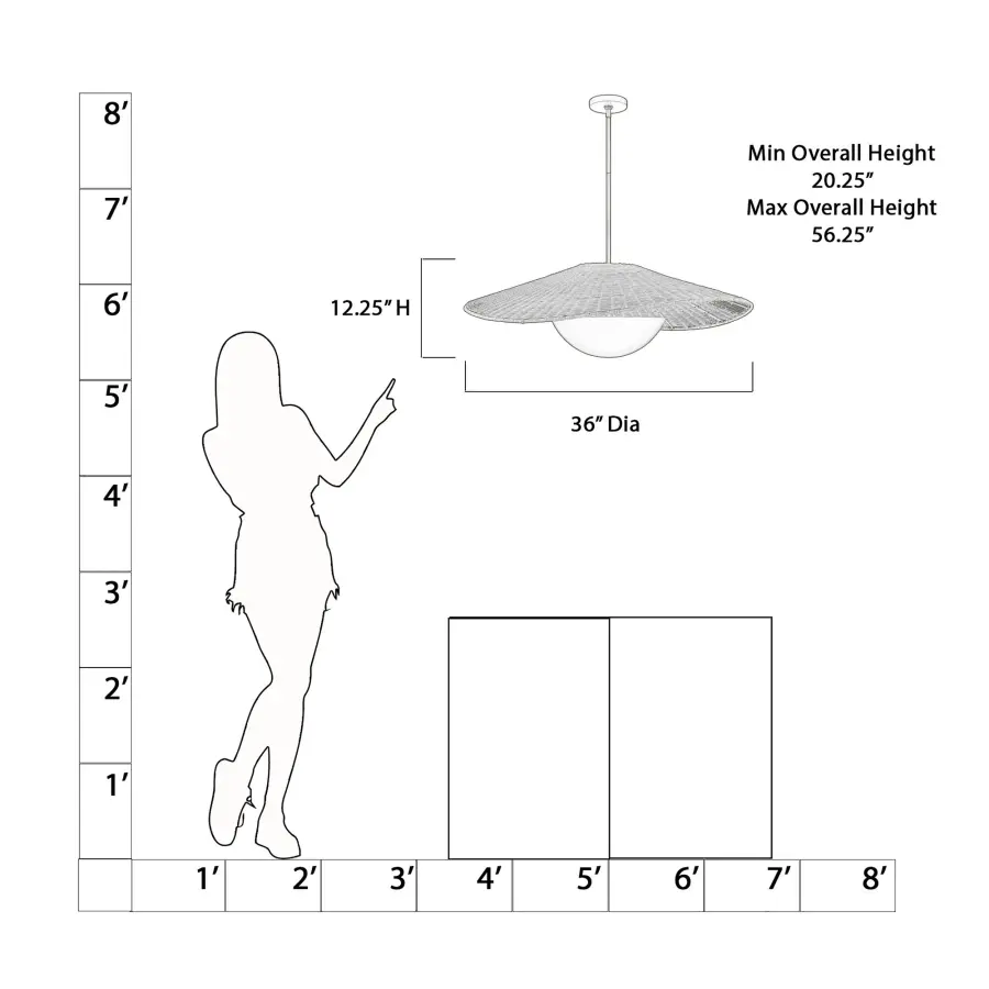 Nestor 36" 3-Light Pendant in Legacy Brass - Image 2