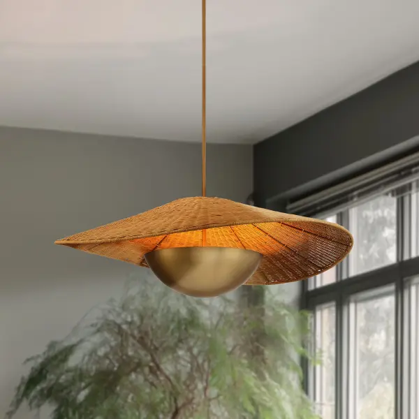 Nestor 36" 3-Light Pendant in Legacy Brass - Image 5