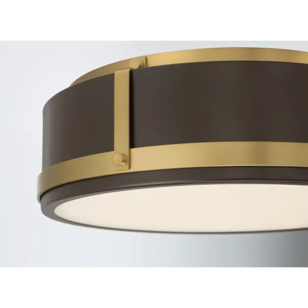 Lynca 13.75" 5CCT LED Flush Mount in Legacy Brass - Image 6