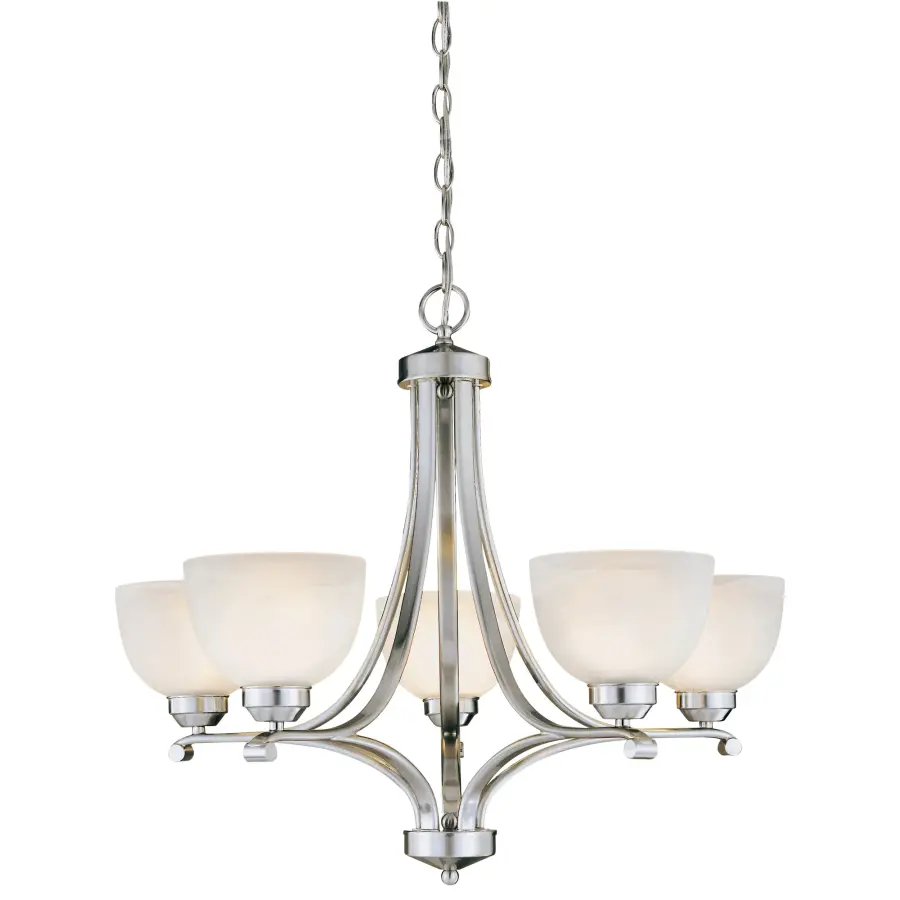 Paradox 5-Light Chandelier in Brushed Nickel