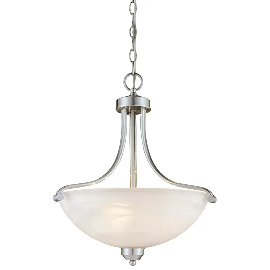 Paradox 3-Light Pendant in Brushed Nickel