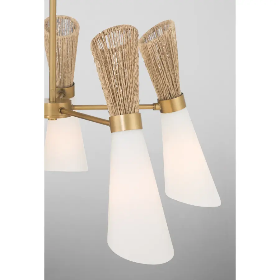 Vantrel 26.25" 5-Light Chandelier in Legacy Brass - Image 7
