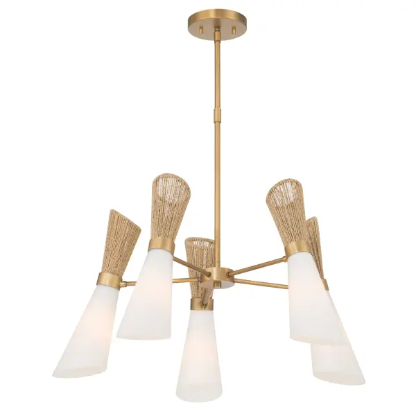 Vantrel 26.25" 5-Light Chandelier in Legacy Brass - Image 8