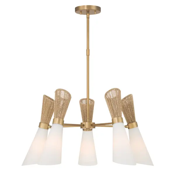 Vantrel 26.25" 5-Light Chandelier in Legacy Brass - Image 10